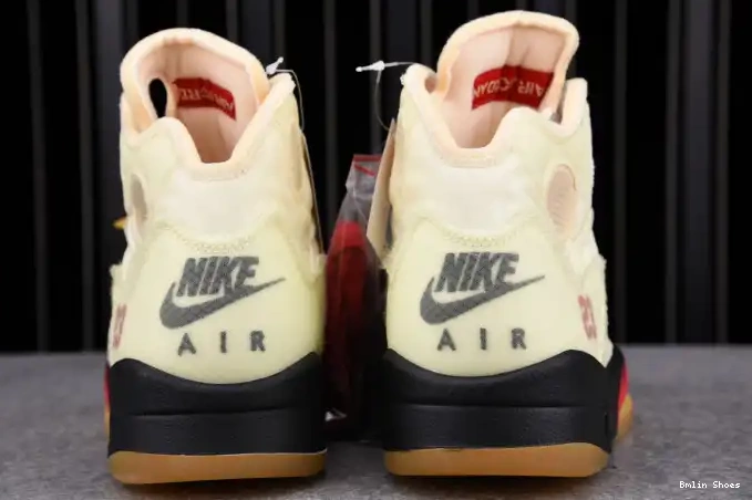 Bmlin Retro Jordan 5 OFF-WHITE DH8565-100 Sail 0602